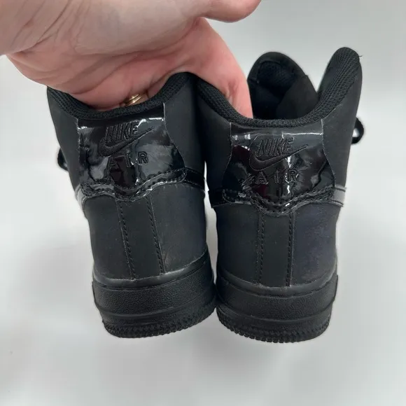 Nike Air Force 1 High Top Triple Black Sneakers