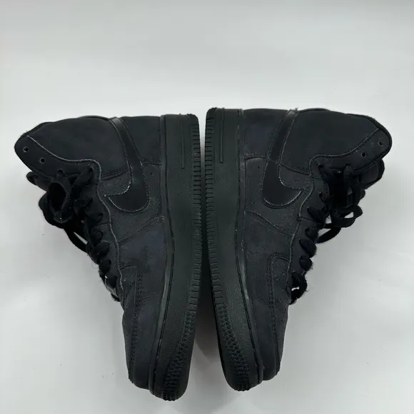 Nike Air Force 1 High Top Triple Black Sneakers