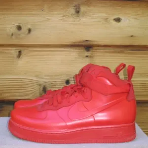 Nike Air Force 1 Men’s Foamposite Triple Red High Top Sneakers Mens 10