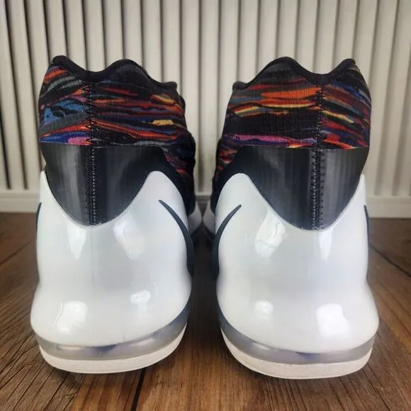 Nike Air Force Max AR0974-100 Mens 11.5 Black White Multi Mesh Basketball Shoes