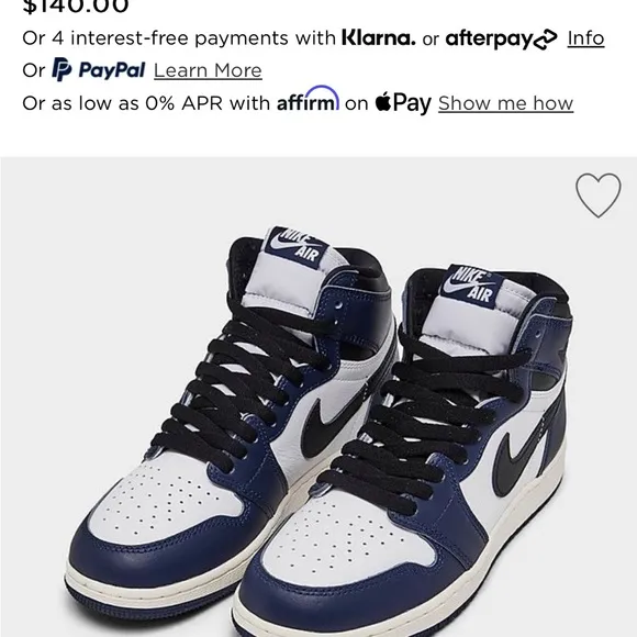 Nike Air Jordan 1 Retro High OG - Navy and White