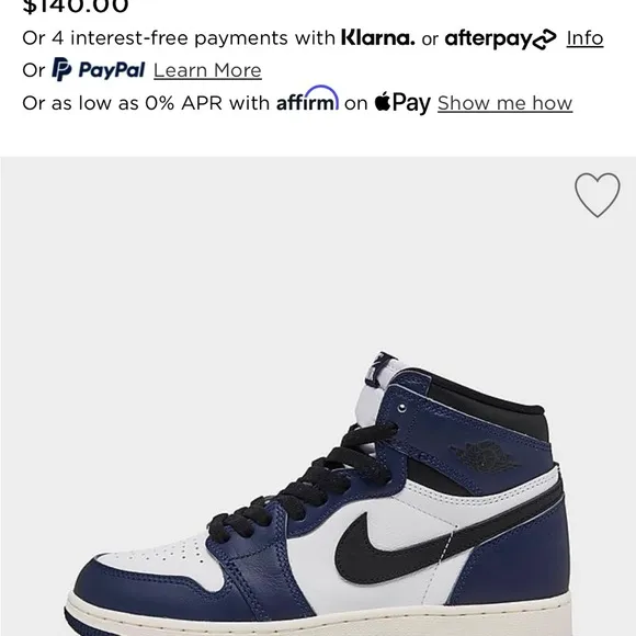 Nike Air Jordan 1 Retro High OG - Navy and White