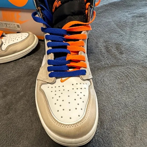 Nike Air Jordan 1 Retro High OG Prototype  High-Top Sneakers - Blue and Orange