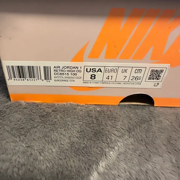 Nike Air Jordan 1 Retro High OG Prototype  High-Top Sneakers - Blue and Orange