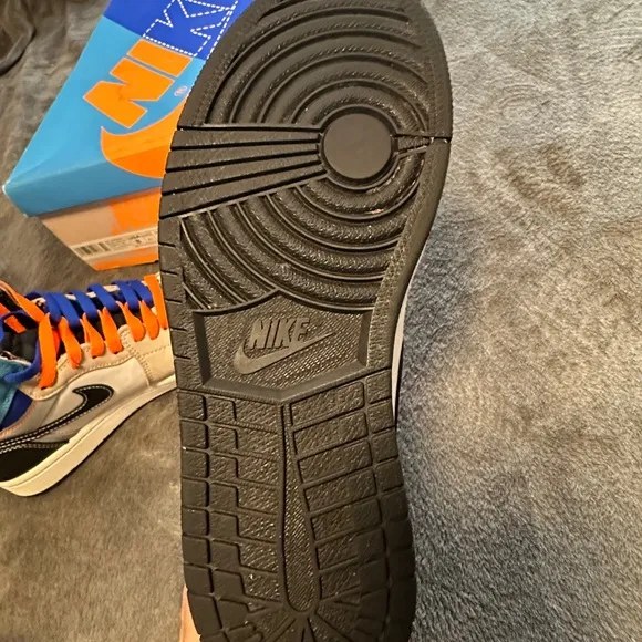 Nike Air Jordan 1 Retro High OG Prototype  High-Top Sneakers - Blue and Orange