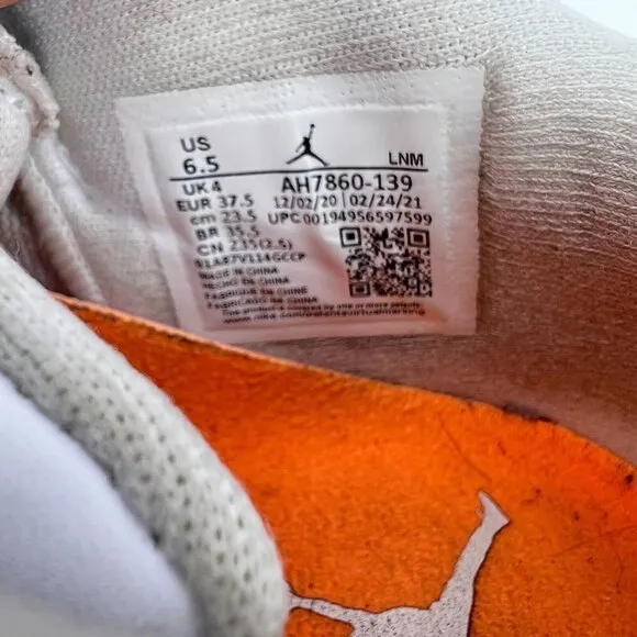 Nike Air Jordan 11 Retro Low White Bright Citrus Women Shoes AH7860-139 Size 6.5