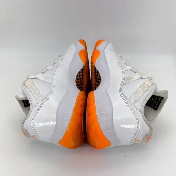 Nike Air Jordan 11 Retro Low White Bright Citrus Women Shoes AH7860-139 Size 6.5