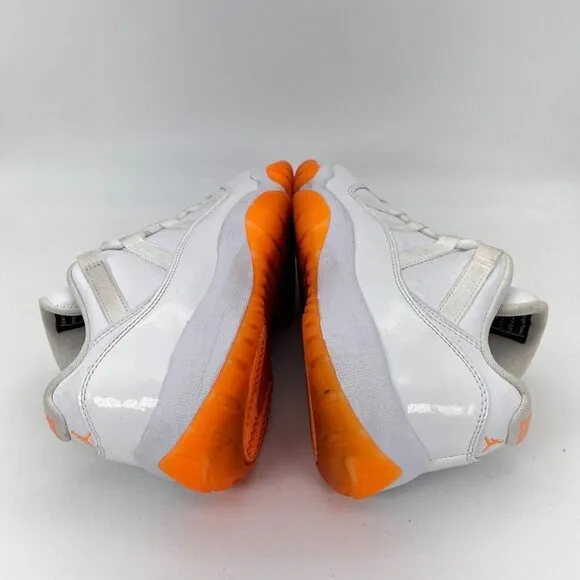 Nike Air Jordan 11 Retro Low White Bright Citrus Women Shoes AH7860-139 Size 6.5