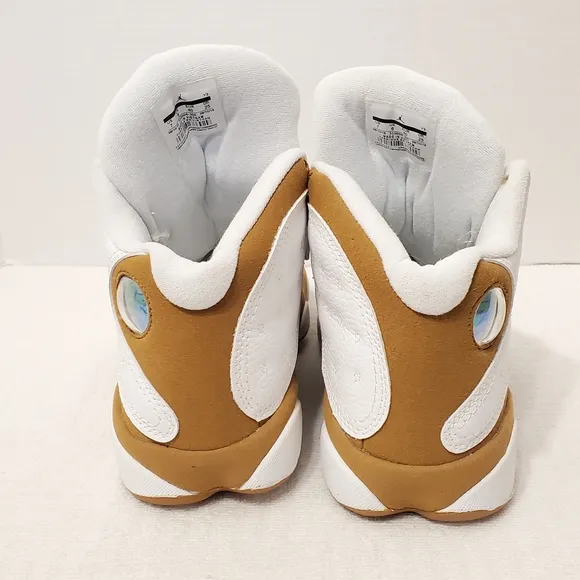 Nike Air Jordan 13 Retro 2016 Wheat White Women's Size 7 Lace Up High Top