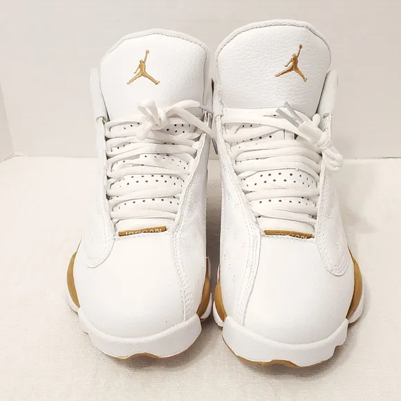 Nike Air Jordan 13 Retro 2016 Wheat White Women's Size 7 Lace Up High Top