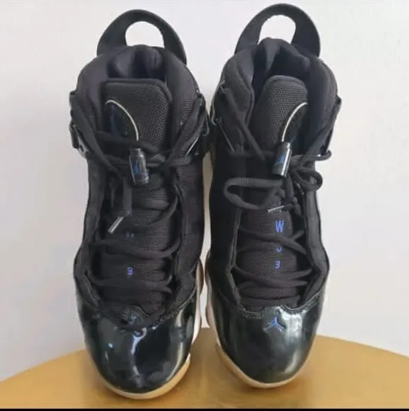 Nike Air Jordan 6 Rings Black Sneakers Size 9 🌴