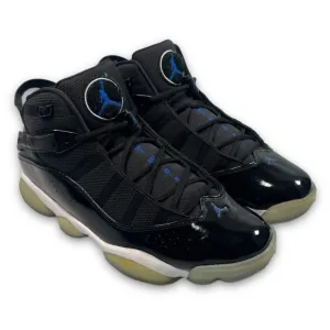 Nike Air Jordan 6 Rings Black Sneakers Size 9 🌴