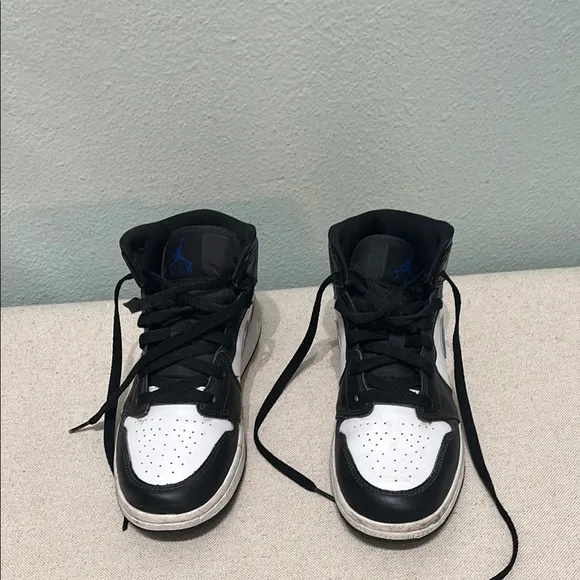 Nike Air Jordan, Black and White High-Top Sneakers