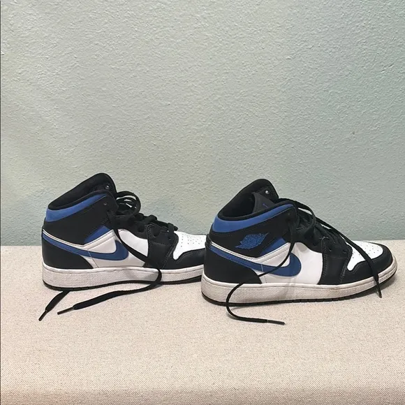 Nike Air Jordan, Black and White High-Top Sneakers