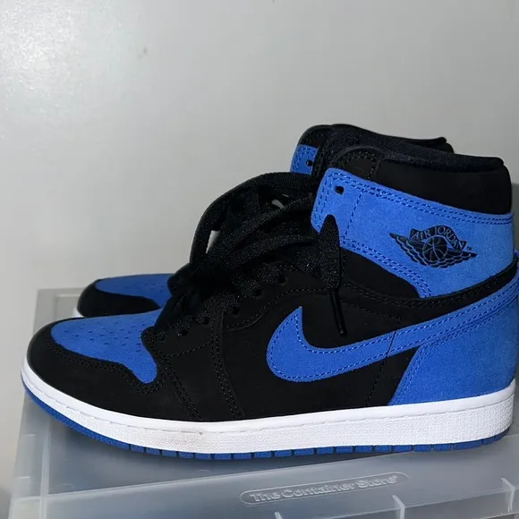 Nike Air Jordan High Top Black and Blue
