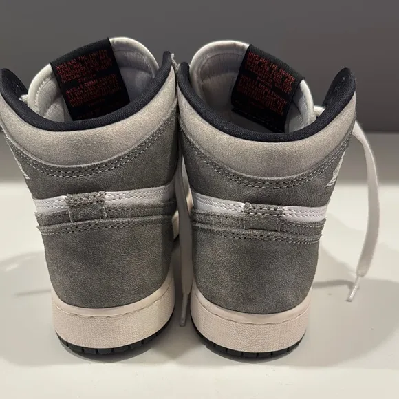 Nike Air Jordan High-Top Sneakers - Gray and White