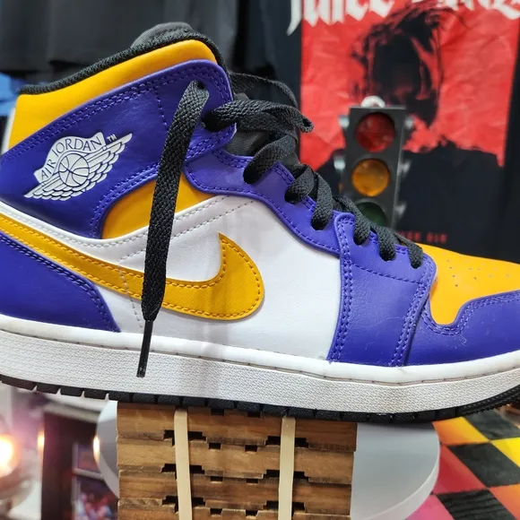 Nike Air Jordan High-Top Sneakers Lakers Colorway