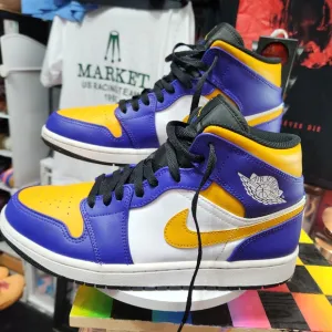 Nike Air Jordan High-Top Sneakers Lakers Colorway