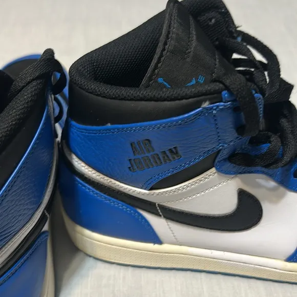 Nike Air Jordan Men's High-Top Sneakers - Black and Blue