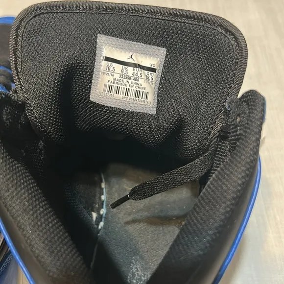 Nike Air Jordan Men's High-Top Sneakers - Black and Blue