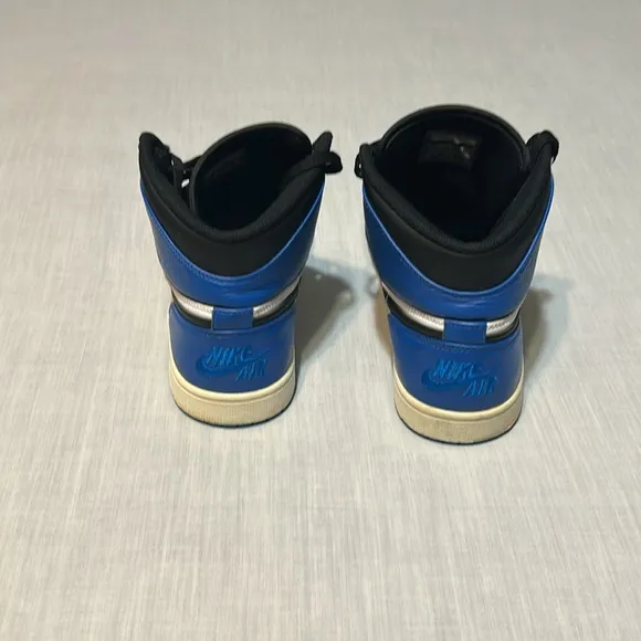 Nike Air Jordan Men's High-Top Sneakers - Black and Blue