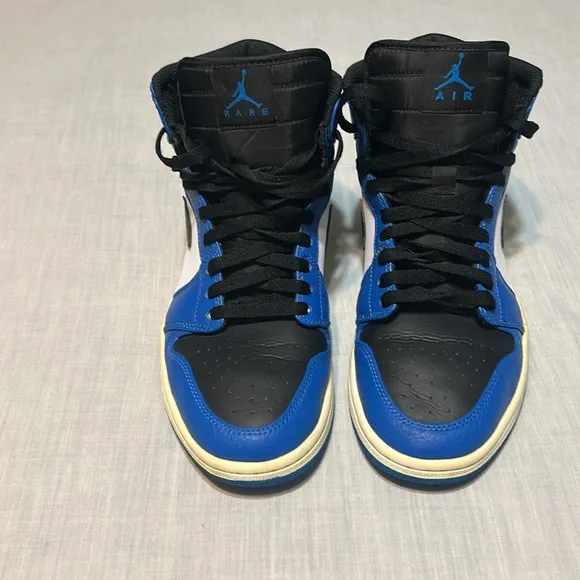 Nike Air Jordan Men's High-Top Sneakers - Black and Blue