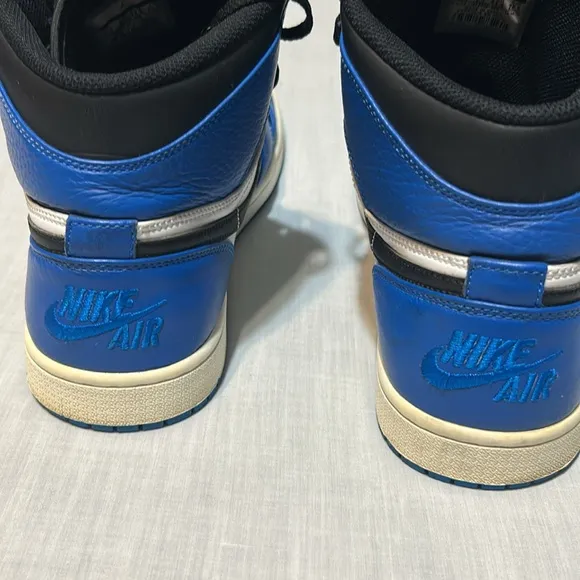 Nike Air Jordan Men's High-Top Sneakers - Black and Blue
