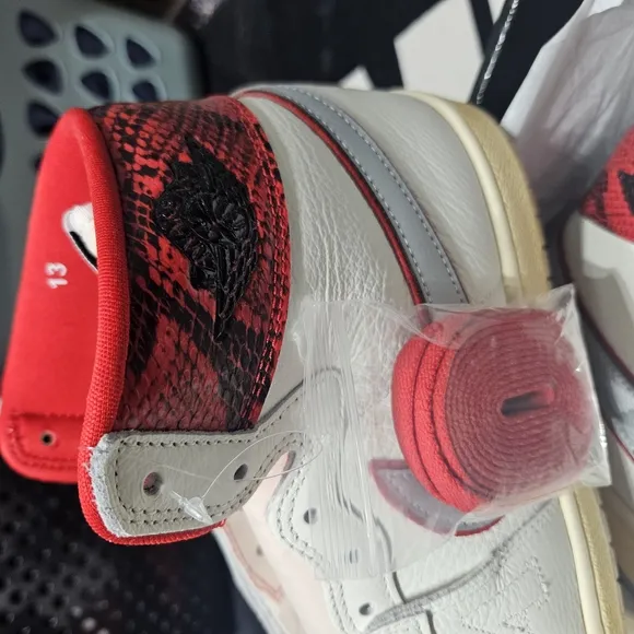 Nike Air Jordan Pe Hard Red Nyc White and Red High-Top Sneakers