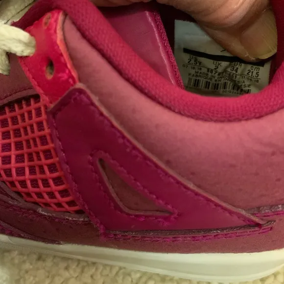 Nike air Jordan retro 4 Girls high top leather sneakers
