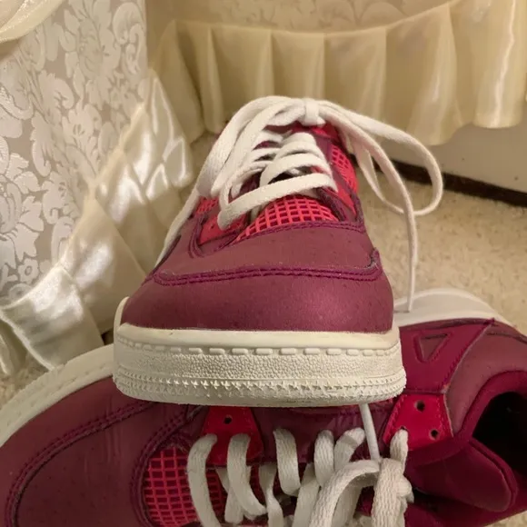 Nike air Jordan retro 4 Girls high top leather sneakers