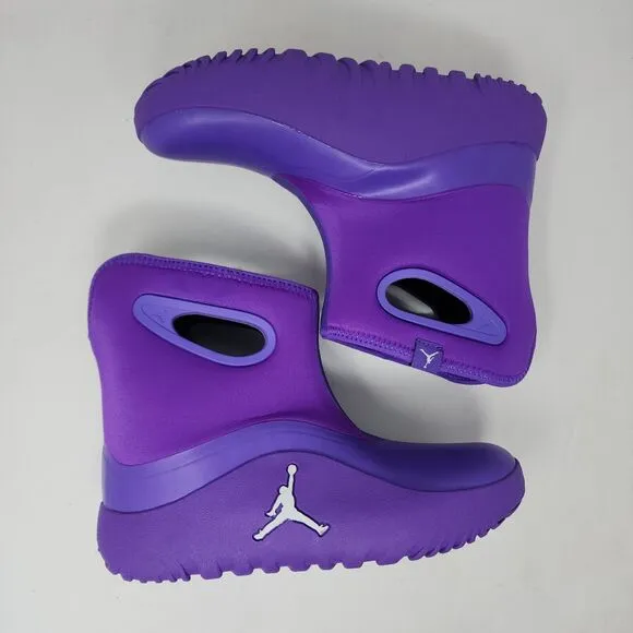 Nike Air Jordan Shoes Kids 2Y Purple Drip 23 Rain Snow Boots Logo Mid Sneakers