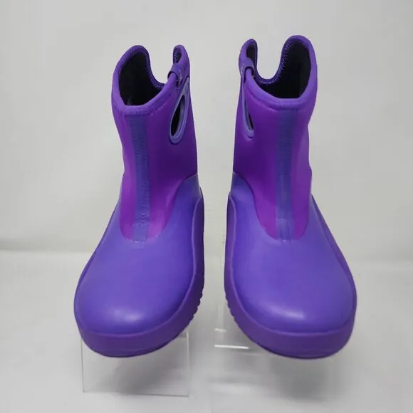 Nike Air Jordan Shoes Kids 2Y Purple Drip 23 Rain Snow Boots Logo Mid Sneakers