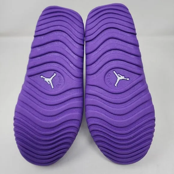 Nike Air Jordan Shoes Kids 2Y Purple Drip 23 Rain Snow Boots Logo Mid Sneakers