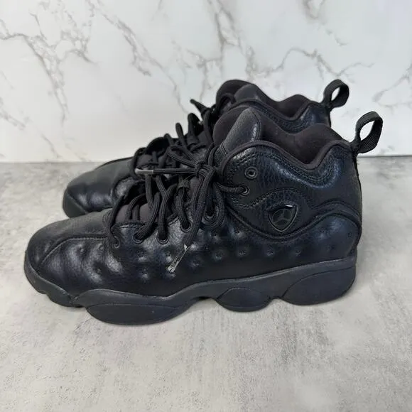 Nike Air Jordan Sneakers Boys Black US 6 Youth Hi-Top Jumpman Team 2 Smoke Grey