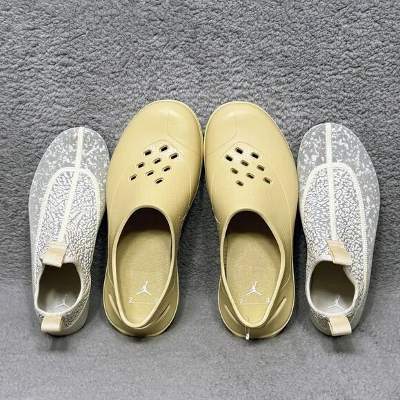 Nike Air Jordan System.23 Mens Size 9 Slip On Clogs Shoes Team Gold