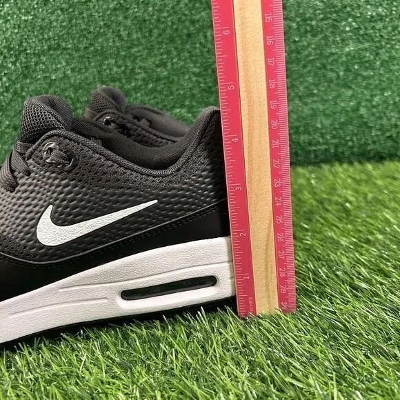 Nike Air Max 1 Golf Mens 8 Black White Spikeless‎ Shoes Sneaker Athletic NEW