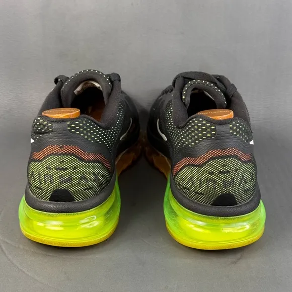 Nike Air Max 2014 'Atomic Orange Volt' athletic sneaker shoes men’s size 12