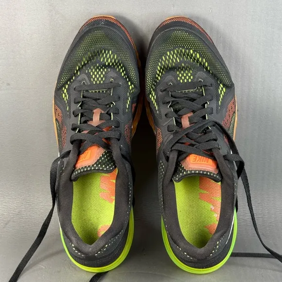 Nike Air Max 2014 'Atomic Orange Volt' athletic sneaker shoes men’s size 12