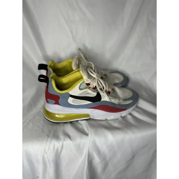 Nike Air Max 270 React Womens Size 7.5 Blue Athletic‎ Shoes Sneakers AT6174-002