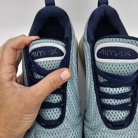 Nike Air Max 720 Northern Lights Day Womens Shoes 10 Metallic Silver Navy Blue