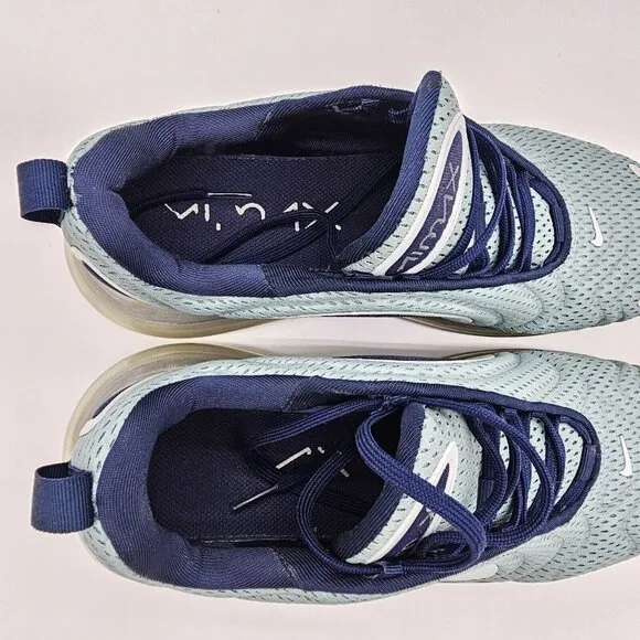 Nike Air Max 720 Northern Lights Day Womens Shoes 10 Metallic Silver Navy Blue