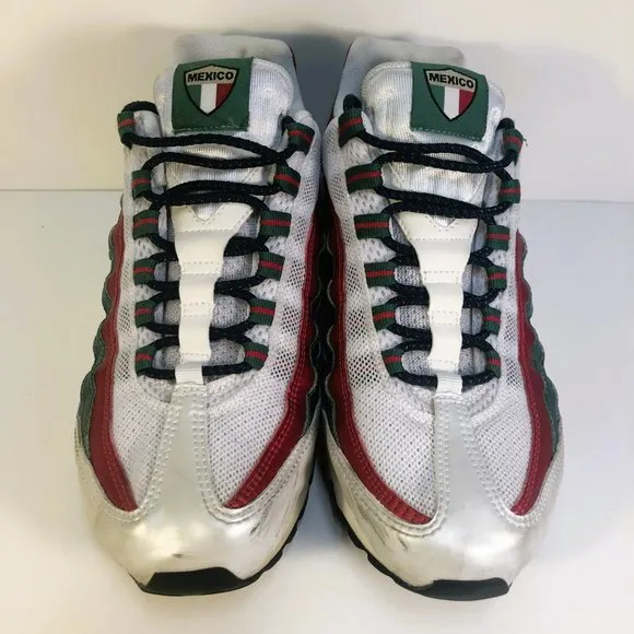 Nike Air Max 95 Mexico World Cup White/Red/Green 2006 609048-162 Size 8 No Box