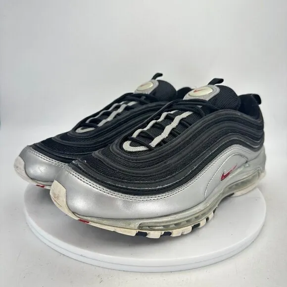 Nike Air Max 97 QS B-Sides Men Size 11.5 Shoes Metallic Silver Black AT5458-001