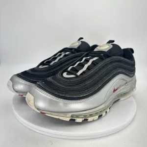 Nike Air Max 97 QS B-Sides Men Size 11.5 Shoes Metallic Silver Black AT5458-001