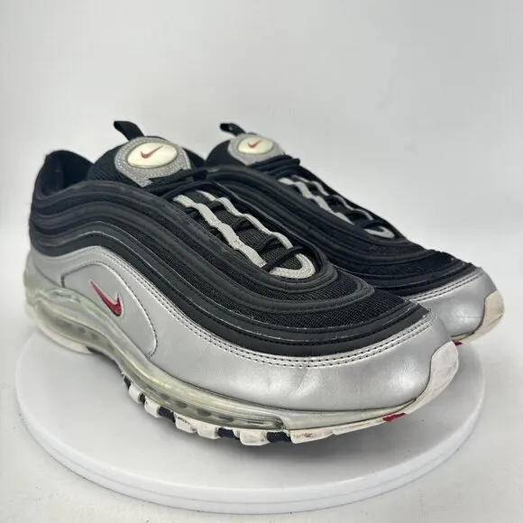 Nike Air Max 97 QS B-Sides Men Size 11.5 Shoes Metallic Silver Black AT5458-001