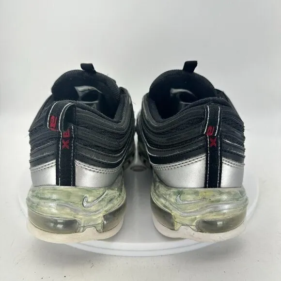 Nike Air Max 97 QS B-Sides Men Size 11.5 Shoes Metallic Silver Black AT5458-001