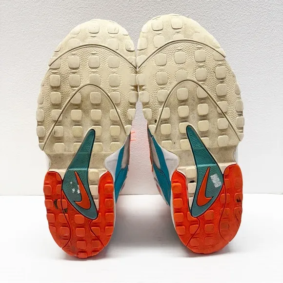 Nike Air Max Speed Turf High Top Sneakers 525225-102 Miami Dolphins Sz 13