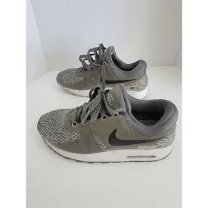 Nike Air Max Zero SE GS Youth Army Green Anthracite Mesh Trainers Shoes Size 5y