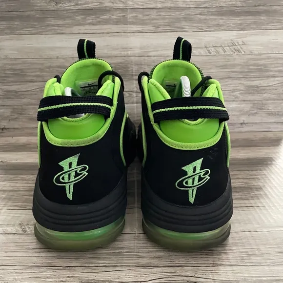 Nike Air Penny House of Hoops Basketball Shoes Black Yellow 438793-033 Size 14