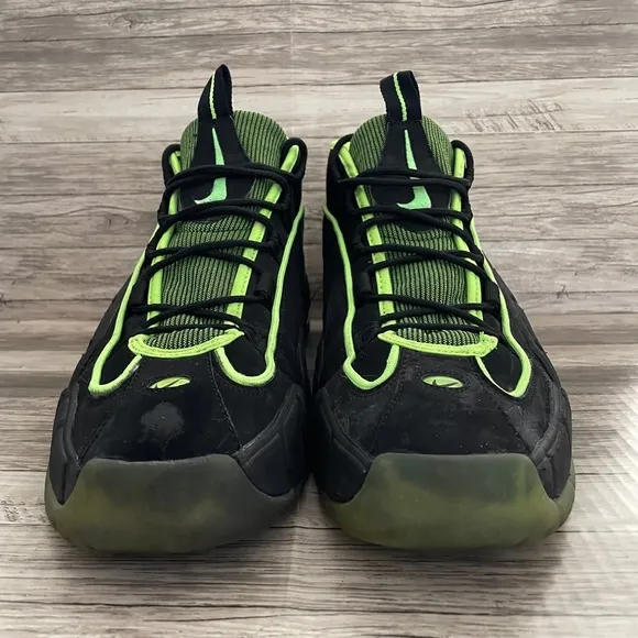 Nike Air Penny House of Hoops Basketball Shoes Black Yellow 438793-033 Size 14